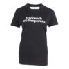 Off-White Slogan Printing Short Sleeve Slim Fit Black T-Shirt