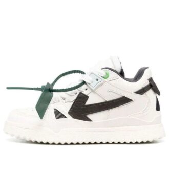 Off-White Sponge Mid-Top Sneaker “White Black”