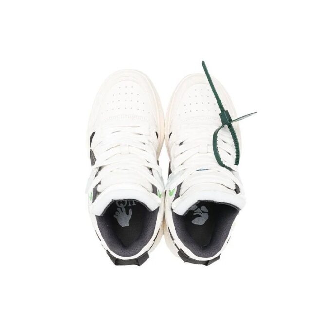 Off-White Sponge Mid-Top Sneaker “White Black”
