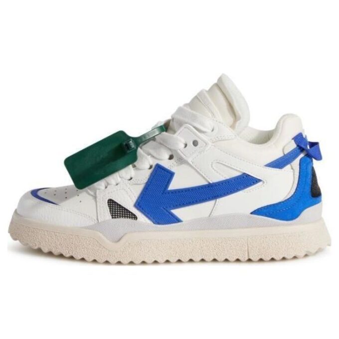 Off-White Sponge Mid-Top Sneakers “White Blue”