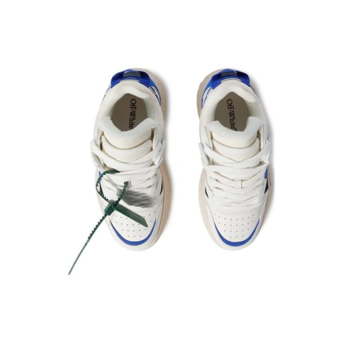 Off-White Sponge Mid-Top Sneakers “White Blue”
