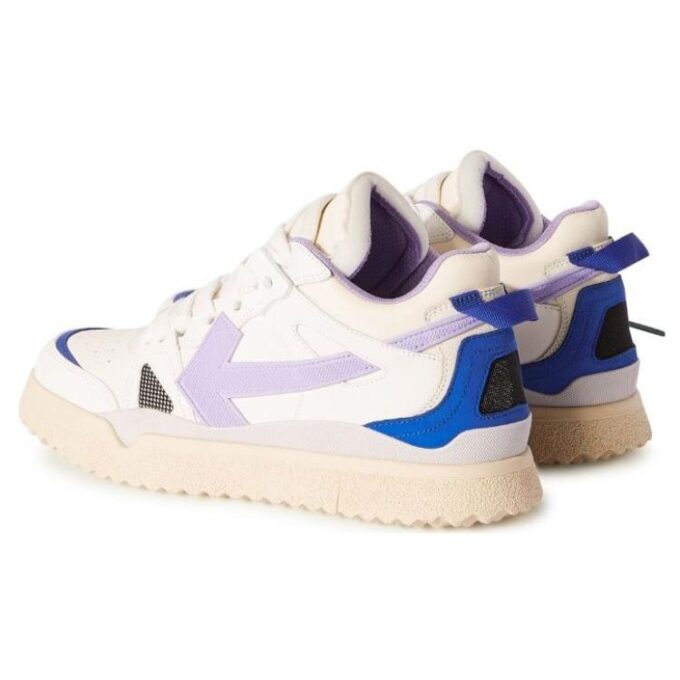 Off-White Sponge Mid-Top Sneakers “White Blue Purple”
