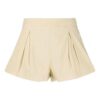 Off-White SS20 Short-waisted Short Pants Buff White