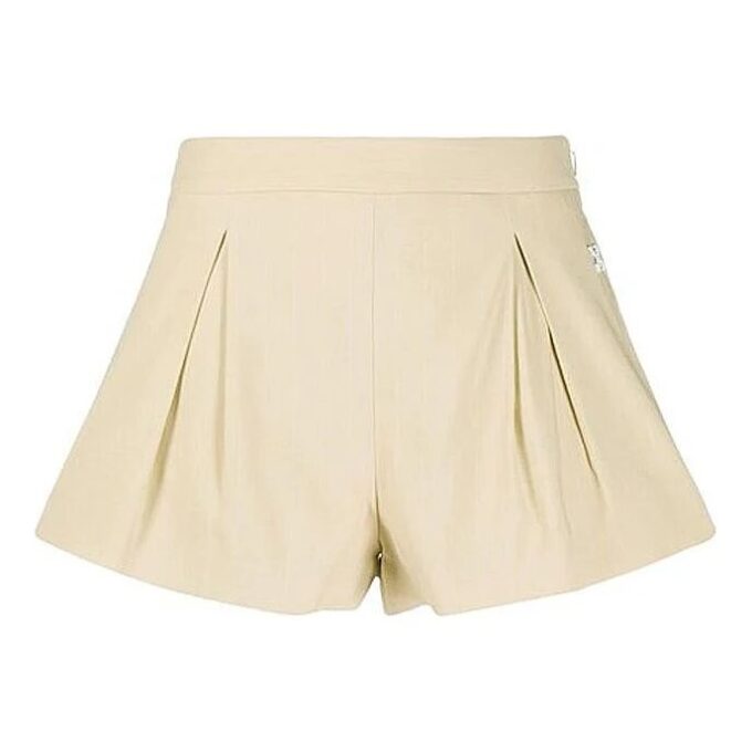 Off-White SS20 Short-waisted Short Pants Buff White