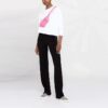 Off-White SS21 Arrow Logo Flowers Printing Round Neck White Hoodie