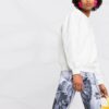 Off-White SS21 Arrow Logo Printing Sports Round Neck Hoodie Version White