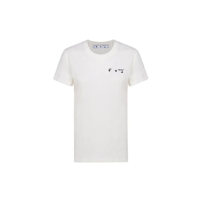 Off-White SS21 Back Arrow Cotton Short Sleeve White