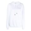 Off-White SS21 Flower Arrows Logo Embroidered Hoodie Loose Fit White
