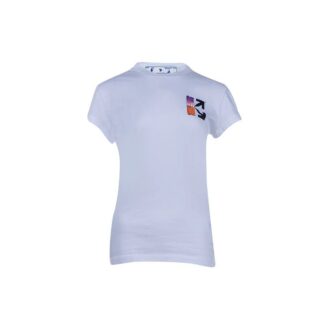 Off-White SS21 Gradient Arrow Logo Short Sleeve Version White
