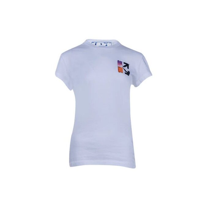 Off-White SS21 Gradient Arrow Logo Short Sleeve Version White