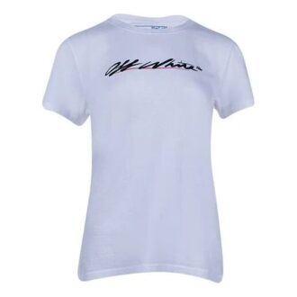 Off-White SS21 Logo Printing Short Sleeve Ordinary Version White