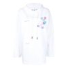Off-White SS21 Logo Pullover Hoodie White