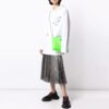 Off-White SS21 Logo Pullover Hoodie White