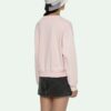 Off-White SS21 Logo Round Neck Hoodless Hoodie Pink