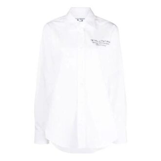 Off-White SS21 Long-Sleeved Shirt White