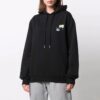 Off-White SS21 Pattern Printing Loose Hoodie Black