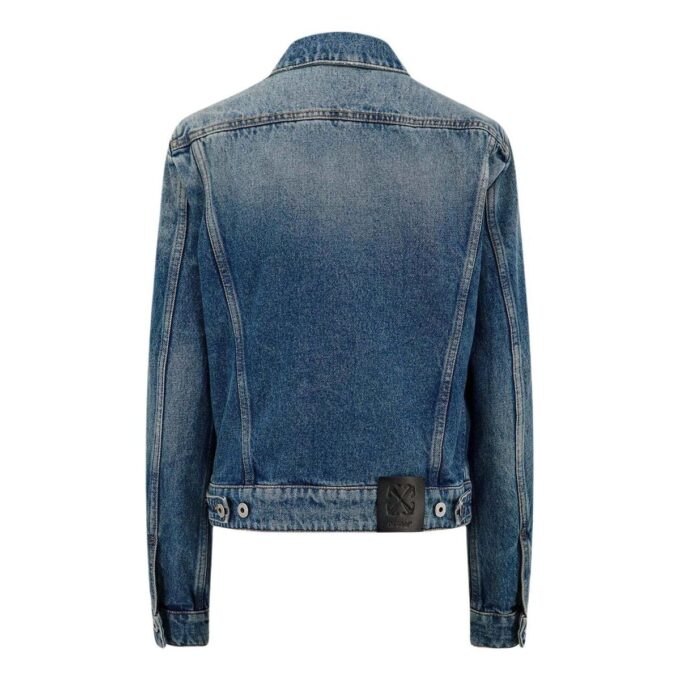 Off-White Strap Detail Denim Jacket “Blue”