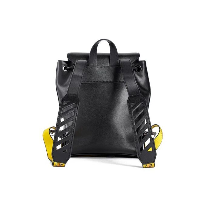 Off-White Stripe logo Shoulder strap backpack Black