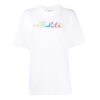Off-White Tomboy Rainbow Logo Printing Short Sleeve Slim Fit White T-Shirt
