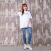 Off-White Tomboy Rainbow Logo Printing Short Sleeve Slim Fit White T-Shirt