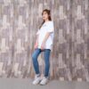 Off-White Tomboy Rainbow Logo Printing Short Sleeve Slim Fit White T-Shirt