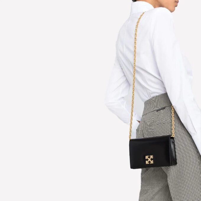 Off-White Twist Jitney 0.5 Shoulder Bag “Black”