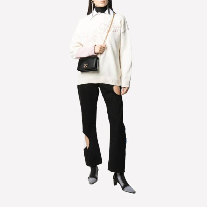 Off-White Twist Jitney 0.5 Shoulder Bag “Black”