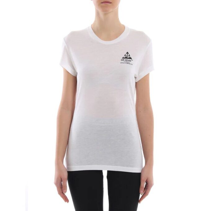 Off-White Virgil Abloh cotton fitted tee White