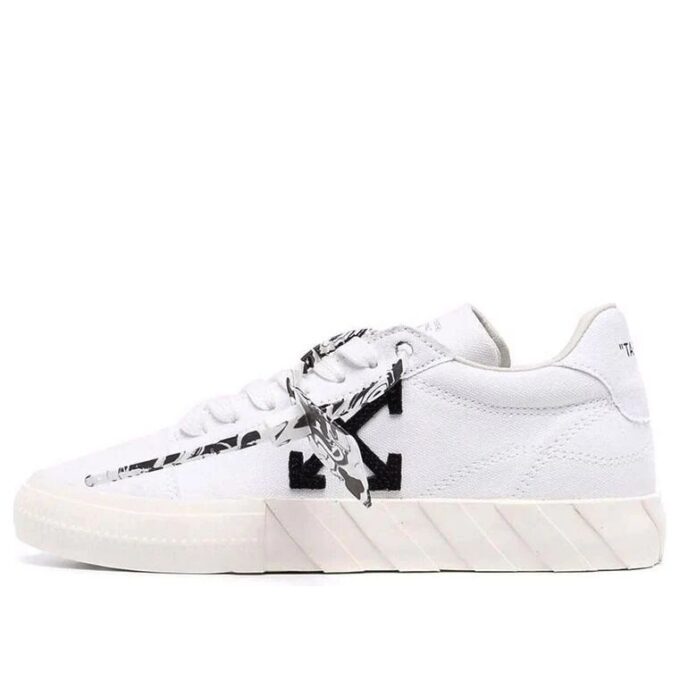 Off-White Vulc Eco Canvas Low Sneaker “White Black”