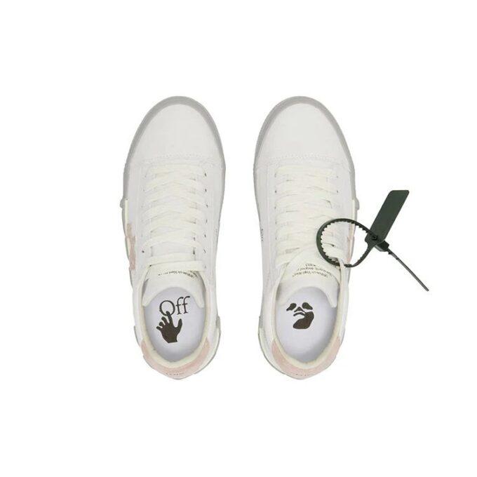 Off-White Vulc Low Canvas Sneaker “White Pink Grey”