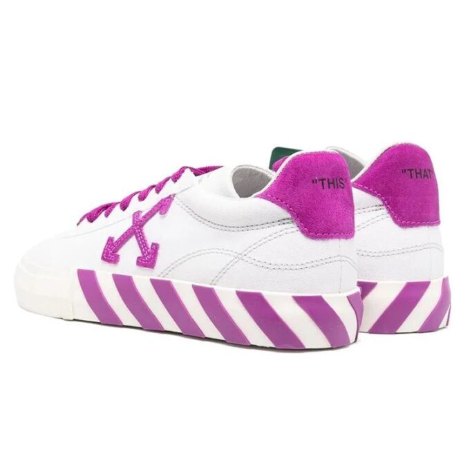 Off-White Vulcanized Low-Top Sneakers “White Purple”