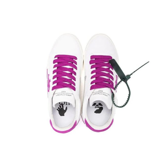 Off-White Vulcanized Low-Top Sneakers “White Purple”