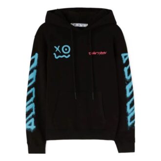 Off-White x Andr / Crossover Smiling Face Printing Unisex Black
