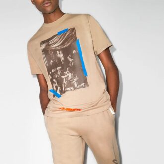Off-White X Browns 50 Caravaggio T-shirt “Khaki Brown”