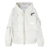 Off-White x C/o Teenage Engineering Crossover Solid Color Hooded Track Jacket Unisex White