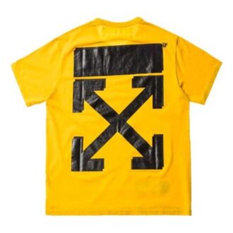 Off-White x Champion MENS Virgil Abloh Champion Tee Yellow