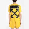 Off-White x Champion MENS Virgil Abloh Champion Tee Yellow