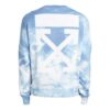 Off-White x END.CHEMICAL WASH Slim Back Arrow Tie Dye Round Neck Blue