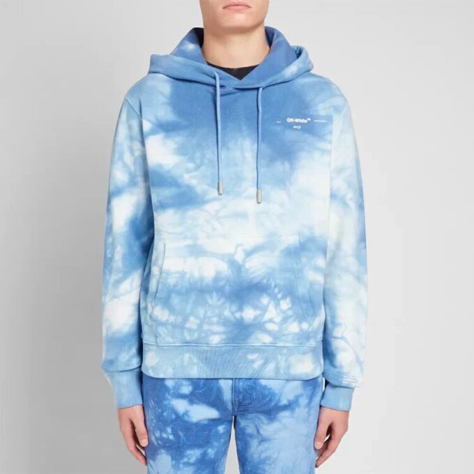 Off-White x END.CHEMICAL WASH Slim Back Arrows Sketch Mens Normal Fit Sweater Tie Dye