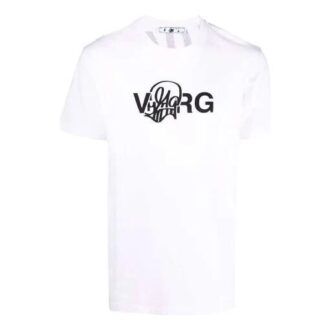 Off-White x Katsu Crossover Printing Pullover Short Sleeve Loose Fit White