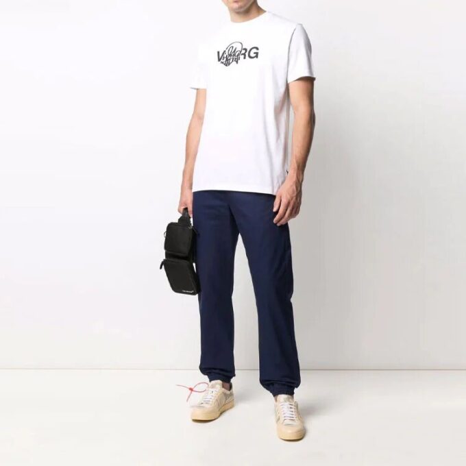 Off-White x Katsu Crossover Printing Pullover Short Sleeve Loose Fit White
