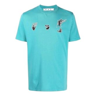 Off-White x MLB Miami Marlins Short-Sleeve Tee “Lake Blue”