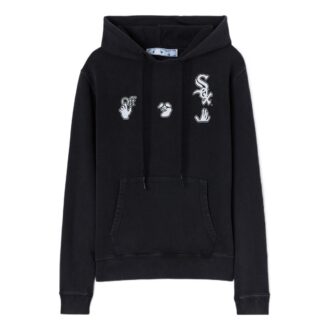 Off-White x MLB x New Era Tripartite Crossover Hoodie “Dark Grey”