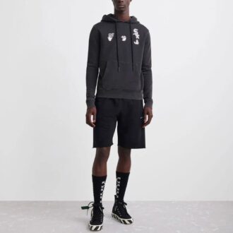 Off-White x MLB x New Era Tripartite Crossover Hoodie “Dark Grey”