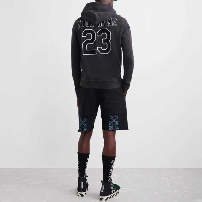 Off-White x MLB x New Era Tripartite Crossover Hoodie “Dark Grey”