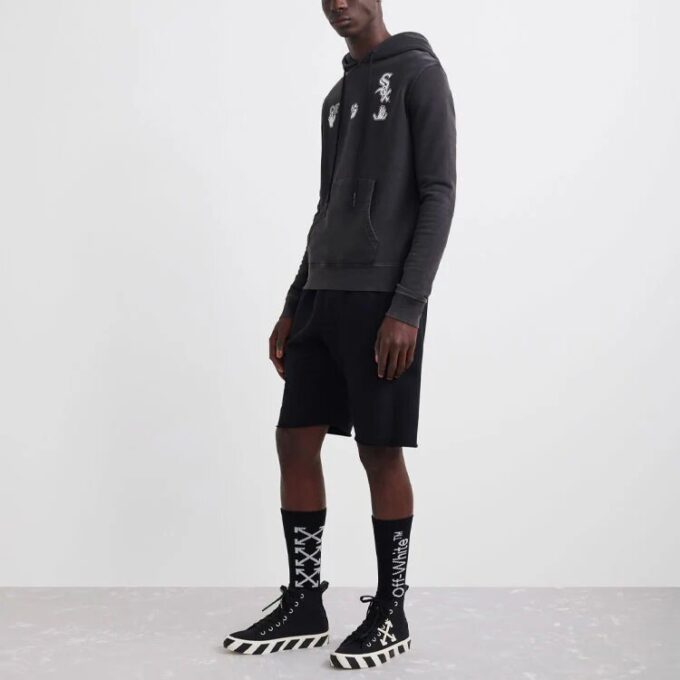 Off-White x MLB x New Era Tripartite Crossover Hoodie “Dark Grey”