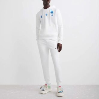 Off-White x MLB x New Era Tripartite Crossover Hoodie “White”