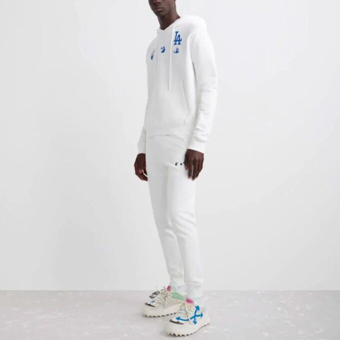 Off-White x MLB x New Era Tripartite Crossover Hoodie “White”
