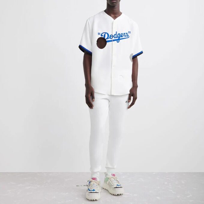 Off-White x New Era x MLB Tripartite Crossover T-Shirt “White Blue”