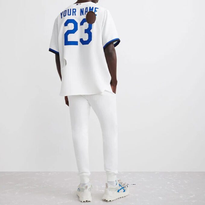 Off-White x New Era x MLB Tripartite Crossover T-Shirt “White Blue”